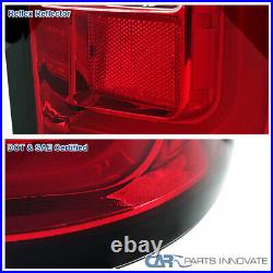 Fits 14-18 GMC Sierra 1500 2500HD 3500HD Pickup Red LED Tail Lights Brake Lamps