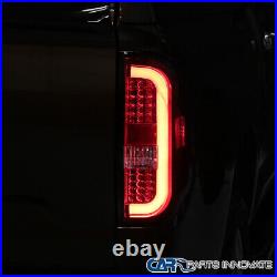 Fits 14-20 Toyota Tundra Red Clear LED Sequential Signal Tail Lights Brake Lamps