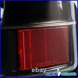 Fits 1999-2002 Chevy Silverado GMC Sierra LED Tube Brake Tail Lights PEARL BLACK