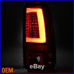 Fits 1999-2002 Silverado Sierra 1500 2500HD Red LED Tail Lights + 3rd Brake Lamp