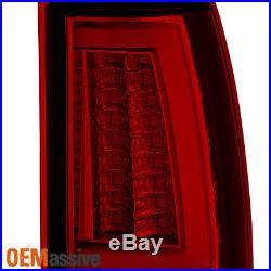 Fits 1999-2002 Silverado Sierra 1500 2500HD Red LED Tail Lights + 3rd Brake Lamp