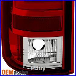 Fits 1999-2002 Silverado Sierra 1500 2500HD Red LED Tail Lights + 3rd Brake Lamp