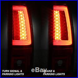 Fits 1999-2002 Silverado Sierra 1500 2500HD Red LED Tail Lights + 3rd Brake Lamp