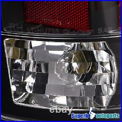 Fits 2002-2006 Dodge Ram 1500 03-06 2500 3500 Black Tail Lamps LED Strip Lights
