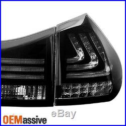 Fits 2004-2009 Lexus RX330 RX350 LED Tail Lights 4Pcs Black Rear Brake Lamps L+R