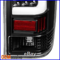 Fits 2004-2015 Titan Pickup Black LED Tube Tail Lights Brake Lamps Left + Right