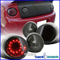 Fits 2005-2010 Chevy Cobalt 2Dr Coupe LED Tail Lights Brake Lamps Smoke Lens