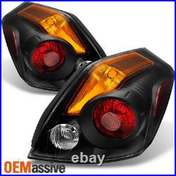 Fits 2007-2012 Altima Sedan Black Tail Lights Replacement Pair Left+Right 07-12