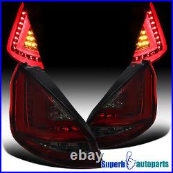 Fits 2014-2019 Ford Fiesta Hatchback Red/Smoke Tail Lights LED Tube Pair Lamps