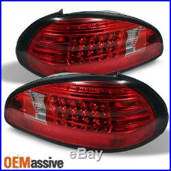 Fits 97-03 Pontiac Grand Prix Red/Clear Philips Lumileds LED Tail Lights Brake