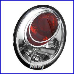 Fits 98-05 VW Beetle Halo Projector Headlights Chrome+Tail Brake Lamps