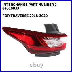 Fits Chevrolet Traverse 2018 2019 2020 2021 LED Tail Light Lamp Left Driver Side