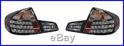 Fits Infiniti G35 Sedan 2003-2004 Black Taillights Tail Lights Rear Lamps Set