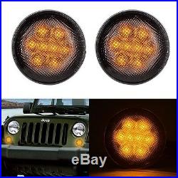 Fits Jeep Wrangler JK 7 Round LED Headlights Fog Tail Reverse Turn Signal Light
