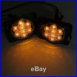 Fits Jeep Wrangler JK LED Halo Headlights Fog Turn Fender Tail Lights Combo Kit