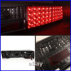 Fits Smoked 87-93 Ford Mustang Full LED Tail Lights Lamps Left+Right