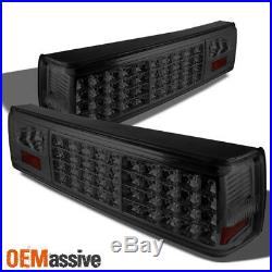 Fits Smoked 87-93 Ford Mustang Full LED Tail Lights Lamps Left+Right