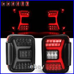 Flush Mount LED Tail Lights for 2019 2020 2021 2022 Jeep Gladiator JT Red Clear