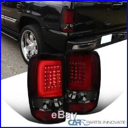 For 00-06 Chevy Suburban Tahoe GMC Yukon Red/Smoke LED DRL Bar Tail Brake Lights