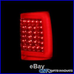 For 00-06 Chevy Suburban Tahoe GMC Yukon Red/Smoke LED DRL Bar Tail Brake Lights