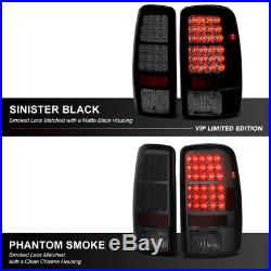 For 00-06 GMC Yukon Chevy Suburban Tahoe Dark Black Smoke LED Tail Brake Light
