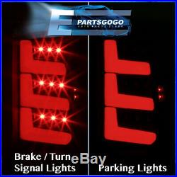 For 00-06 Yukon Tahoe Suburban LED Tail Lights Brake Lamps Dark Black Smoked Set