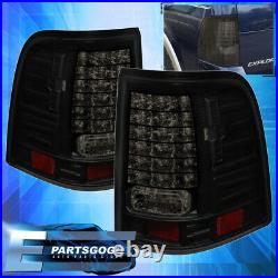 For 02-05 Ford Explorer LED Brake Stop Tail Lights Lamps Left+Right Black Smoked