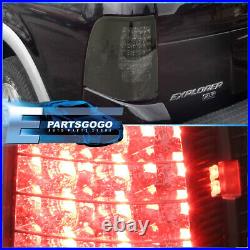 For 02-05 Ford Explorer LED Brake Stop Tail Lights Lamps Left+Right Black Smoked
