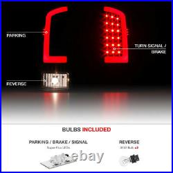 For 02-06 Dodge RAM 1500 2500 3500 Black OLED NEON TUBE Tail Lights Lamps Pair