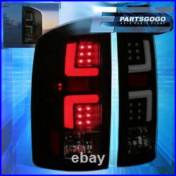 For 02-06 Dodge Ram 1500 2500 3500 Black Smoke LED Brake Tail Lights Lamps Pairs