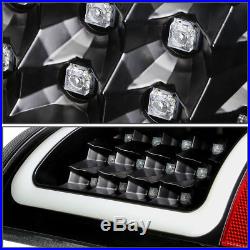 For 02-06 Dodge Ram 1500-3500 Black Lens Housing Red 3d Led Brake Tail Lights