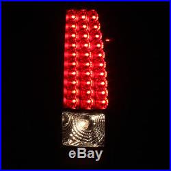 For 03-06 Chevy Silverado 05-06 GMC Sierra LED Blk Tail Lights Lamp Pair