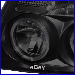 For 04-08 F150 Black Smoked Halo Projector Headlights + Smoked LED Tail Lights