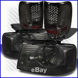 For 04-08 F150 Smoked Headlights+Smoked LED Perform Tail Lights
