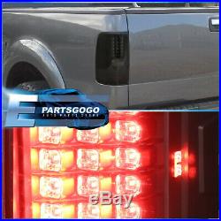 For 04-08 Ford F150 Styleside Led Tail Lights Lamp Black Smoke Rh Lh Assembly