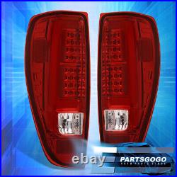 For 04-12 Canyon Colorado Tube Style LED Tail Lights Lamp Chrome Housing Red Len
