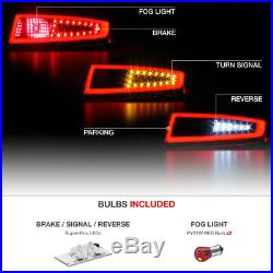 For 05-08 Porsche 997 911 Carrera Targa SEQUENTIAL SIGNAL RED OLED Tail Light