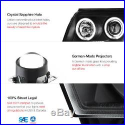 For 05-11 Toyota Tacoma Black LED DRL STRIP Halo Headlights Brake Tail Lights