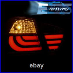 For 06-08 BMW 3 Series E90 4dr Error Free Red Smoke Tube LED Tail Lights Lamps
