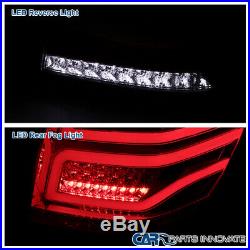 For 06-11 Mercedes Benz W164 ML-Class Red Clear Full LED Tail Lights Brake Lamps