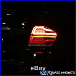 For 06-11 Mercedes Benz W164 ML-Class Red Clear Full LED Tail Lights Brake Lamps