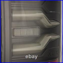 For 07-08 Dodge Ram Alpha Black Clear Lens Luxx Sequential LED Tail Lights Lamps