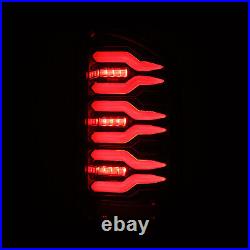 For 07-08 Dodge Ram Alpha Black Clear Lens Luxx Sequential LED Tail Lights Lamps