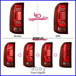 For 07-13 Chevy Silverado 1500 2500 3500 Red Sequential LED Rear Tail Lights