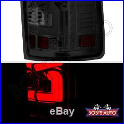 For 07-13 GMC Sierra 1500 2500 3500 New Smoke ERROR FREE LED Tube Tail Lights