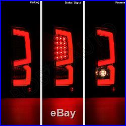 For 07-13 GMC Sierra 1500 2500 3500 New Smoke ERROR FREE LED Tube Tail Lights