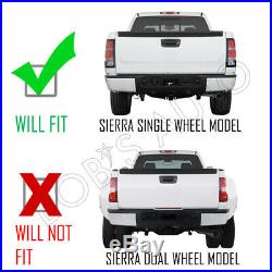 For 07-13 GMC Sierra 1500 2500 3500 New Smoke ERROR FREE LED Tube Tail Lights