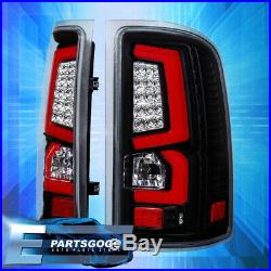 For 07-13 Gmc Sierra C-Streak New Generation Red Led Brake Black Tail Lights