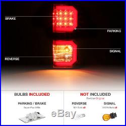 For 07-13 Toyota Tundra BLACK Tail Light Dual Neon U-Bar Tube LED Brake Lamp
