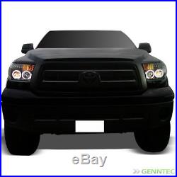 For 07-13 Tundra Black CCFL Halo Projector Headlights + LED Tail Lights